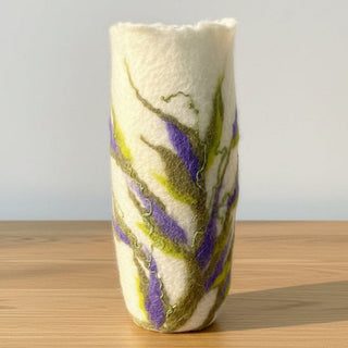 Darrell Giraldeau - Felted Vase  with glass insert