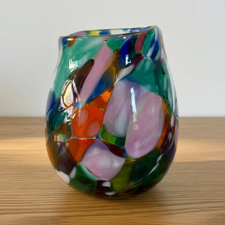 Cinderellas Glass- Glass - Small Vase - 4.5" tall