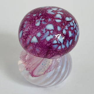 Cinderellas Glass - Mushroom - Red with blue - Large