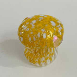 Cinderellas Glass - Mushroom - Yellow - Large -  - Glass - McMillan Arts Centre & MAC Box Office