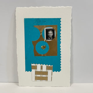 Ani MacGillivary - Card -  Collage with Canadian stamp featuring King Charles