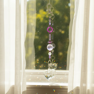 Lynn Northwood - Glass - Suncatcher - purple