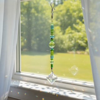 Lynn Northwood - Glass - Suncatcher - Green & Turquoise