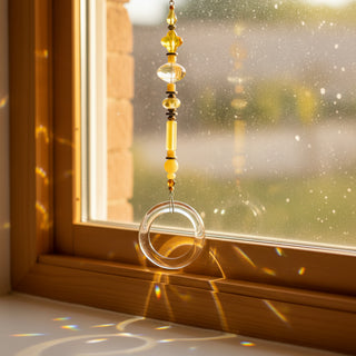 Lynn Northwood - Glass - Suncatcher -  Yellow