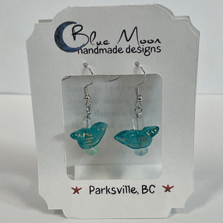 Lynn Northwood - Earrings -Turquoise Birds