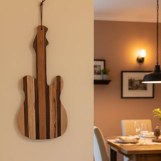 Bruce Nobel - Wood - Charcuterie Board - Guitar shape
