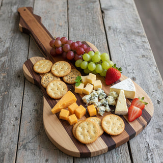 Bruce Nobel - Wood - Charcuterie Board - Guitar shape