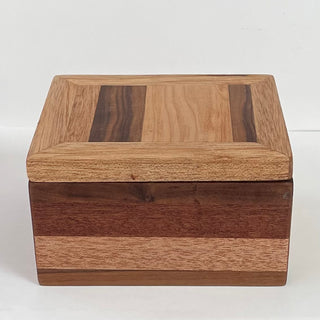 Bruce Noble - Wood - Box - Mahogany, Walnut, Maple - 5"L  x 4"W x 3" H