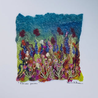 Darrell Giraldeau - Felted Picture - mounted on white 8"x10"