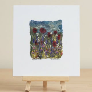 Darrell Giraldeau - Felted Picture - mounted on white 8"x10"