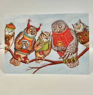 Andrea Walters - Card - The Gossip of Owls