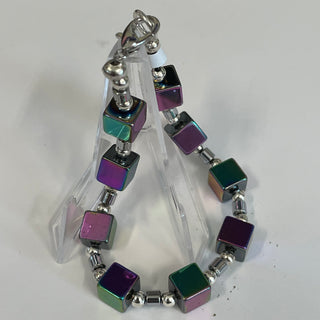 Lynn Orriss - Bracelet - Rainbow squares -  - Jewellery - McMillan Arts Centre & MAC Box Office