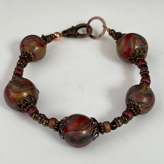 Lynn Orriss - Bracelet - Brown & Copper