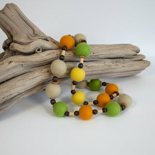 Lynn Orriss - Necklace - Felted Balls - 13" long -  - Jewellery - McMillan Arts Centre & MAC Box Office
