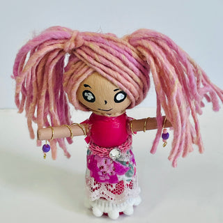 Nelusha McDonald - Wishing  Doll - 4" tall