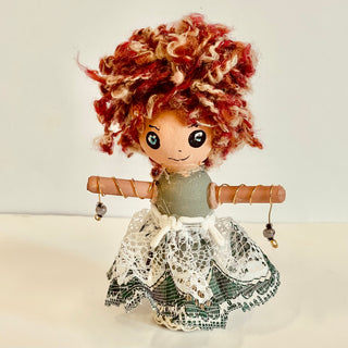 Nelusha McDonald - Wishing  Doll - 4" tall
