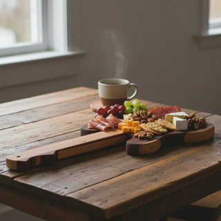 Bruce Nobel - Wood - Charcuterie Board - Guitar shape