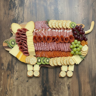 Bruce Nobel - Wood - Charcuterie Board - Pig Shape
