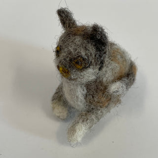 Kate Beauregard - Felted Cat - Brown