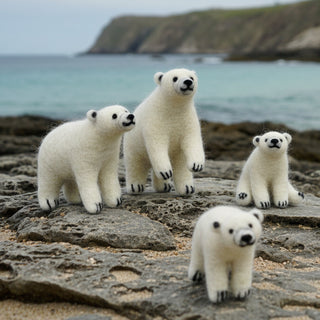 Kate Beauregard - Felted Polar Bears - various