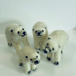Kate Beauregard - Felted Polar Bears - various