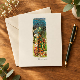 Darrell Giraldeau - Card - Narrow Felted Strip