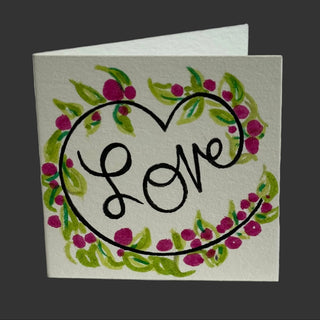 Teresa Healy - Mini Card - Painted - Love