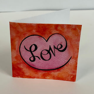 Teresa Healy - Mini Card - Painted - Love