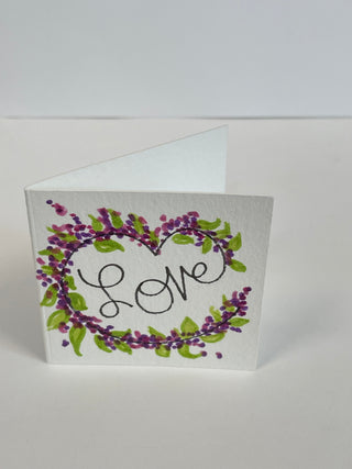 Teresa Healy - Mini Card - Painted - Love