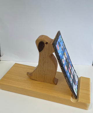Ron Acton - Wood - Cell Phone or Tablet Stand - Dog