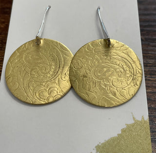 Laurie A. McDonald - Earrings - NuGold - Large discs
