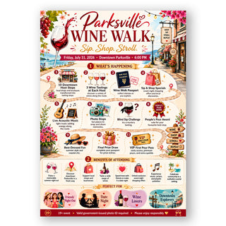 Parksville Wine Walk - Friday, July 31st, 2026