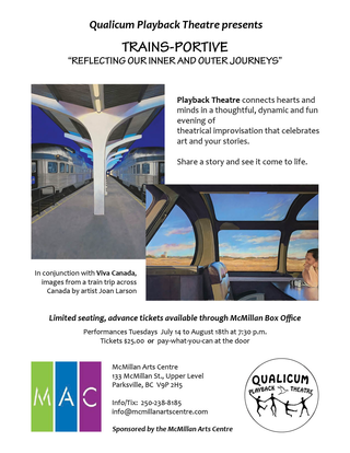 QUALICUM PLAYBACK THEATRE PRESENTS:  Train-sportive:  Reflecting our Inner and Outer Journies