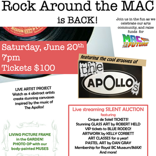 ROCK AROUND THE MAC - FUNDRAISER June 20, 2026, 7pm -  - Box Office - McMillan Arts Centre & MAC Box Office