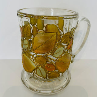 Lori Schiersmann - Pedestal Mug - Copper/Gold -  - Glass Art - McMillan Arts Centre & MAC Box Office