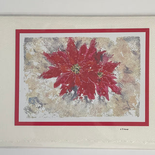 Lynn Orriss - Christmas Card - Poinsettia - Lynn Orriss - McMillan Arts Centre Gallery, Gift Shop and Box Office - Vancouver Island Art Gallery