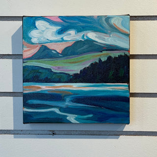 Alyssa Penner - Acrylic Painting - Lake View - Alyssa Penner - McMillan Arts Centre Gallery, Gift Shop and Box Office - Vancouver Island Art Gallery