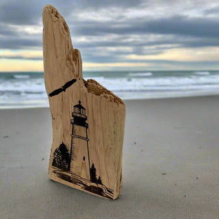 Drift Roots - Driftwood - Lighthouse image - Drift Roots (Wes Robertson) - McMillan Arts Centre Gallery, Gift Shop and Box Office - Vancouver Island Art Gallery