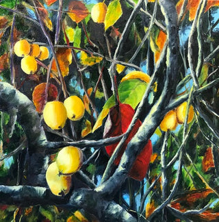 Margery Blom - Oil Painting - "End of the Season" 12" x 12" - Margery Blom - Painting - McMillan Arts Centre & MAC Box Office
