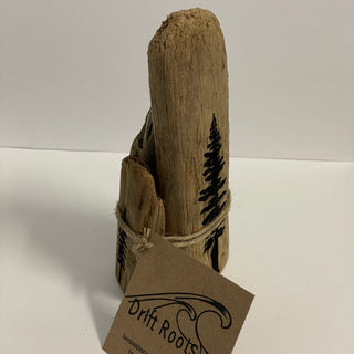 Drift Roots - Driftwood with tree - set of 3 - Drift Roots (Wes Robertson) - McMillan Arts Centre Gallery, Gift Shop and Box Office - Vancouver Island Art Gallery