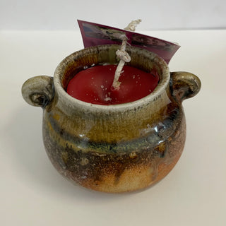 Crystal Burgess - Torzan fired candle - Crystal Burgess - Pottery - McMillan Arts Centre & MAC Box Office