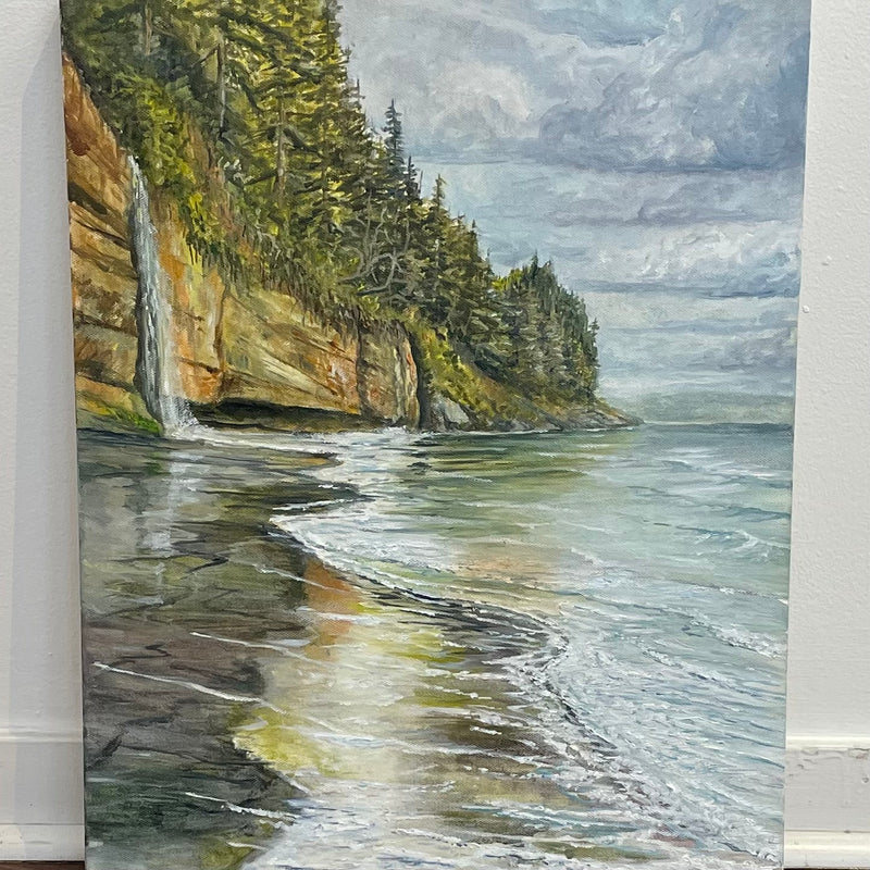 Ray Francis - Oil Painting - "Mystic Beach"  16" x 20" - Ray Francis - Painting - McMillan Arts Centre & MAC Box Office