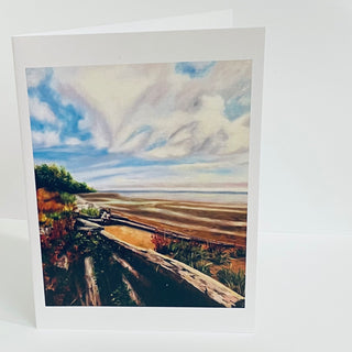 Margery Blom - Card - Around the Band (Goose Spit, Comox) - Margery Blom - McMillan Arts Centre Gallery, Gift Shop and Box Office - Vancouver Island Art Gallery