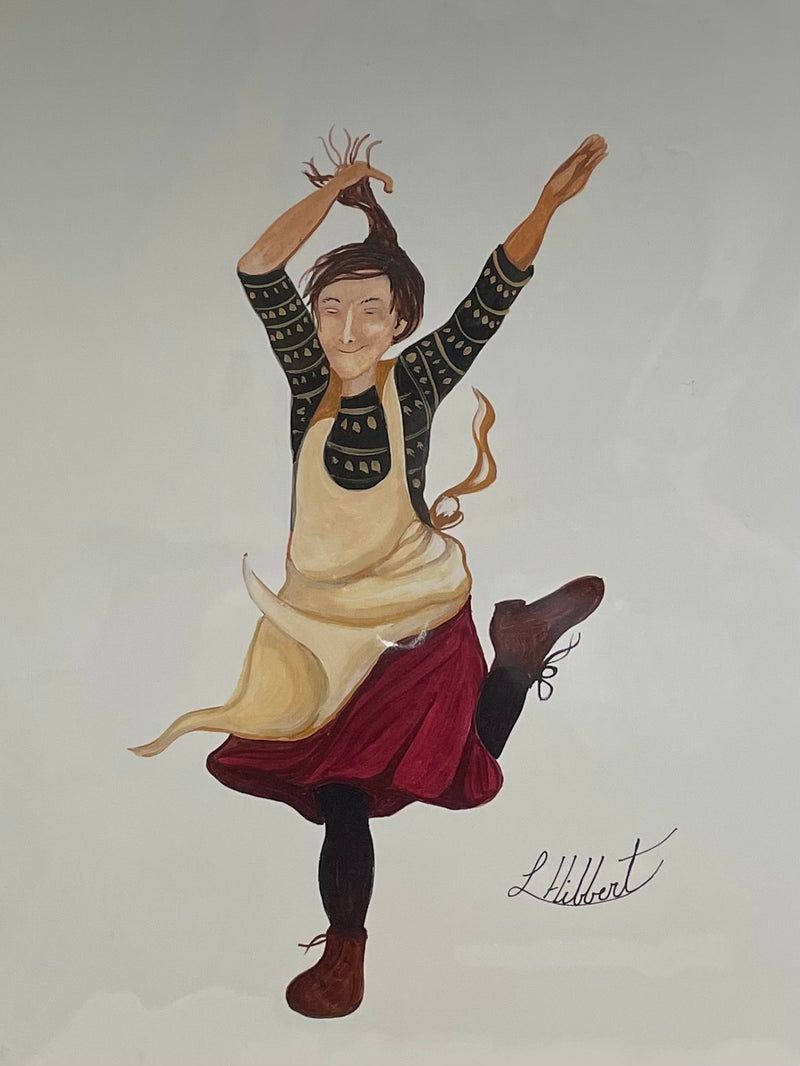 Laurel Hibbert - Print - Dancing Woman - Laurel Hibbert - McMillan Arts Centre Gallery, Gift Shop and Box Office - Vancouver Island Art Gallery