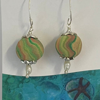 Lynn Orriss - Earrings - Medium Ball Swirl - Lynn Orriss - Jewellery - McMillan Arts Centre & MAC Box Office