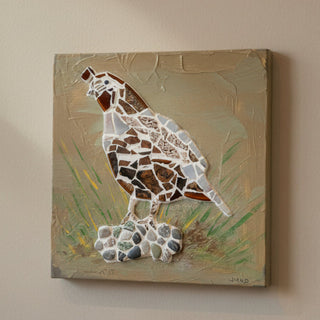Deidre Michael - Mosaic - Quail - 10" x 10" - Deidre L. Michael - Mosaic - McMillan Arts Centre & MAC Box Office