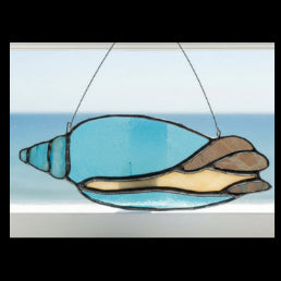 Marlene Allard - Glass - Stained glass seashell - Marlene Allard - Beaufort Stained Glass - McMillan Arts Centre Gallery, Gift Shop and Box Office - Vancouver Island Art Gallery