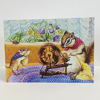 Andrea Walters - Card -Spinning Day - Andrea Walters - McMillan Arts Centre Gallery, Gift Shop and Box Office - Vancouver Island Art Gallery