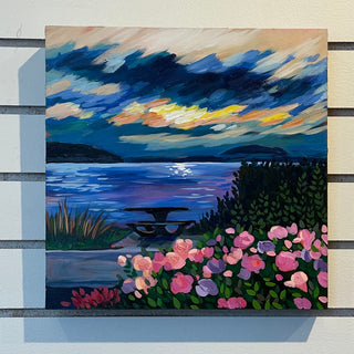 Alyssa Penner - Acrylic Painting - Evening Stroll - Alyssa Penner - McMillan Arts Centre Gallery, Gift Shop and Box Office - Vancouver Island Art Gallery