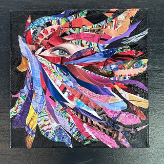 Adina Marie Barugolo - Mixed Media Collage - Mystical Kate 2 - Adina Marie Barugolo - McMillan Arts Centre Gallery, Gift Shop and Box Office - Vancouver Island Art Gallery